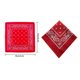 thumbnail image 4 of Inteprter Moda Hip Hop algodón pañuelo cuadrado bufanda negro rojo Paisley diadema impresa para mujeres/hombres/niños/niñas sombreros Almacenamiento y organización del hogar rojo, 4 of 6