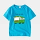 thumbnail image 2 of Gibobby Blusa Manga Larga Niños Verano niños pequeños niños niñas dibujos animados diseño de coche estampados Casual Tops para niños ropa bebé mangas para niños y niñas(Verde, 4-5 Años), 2 of 5