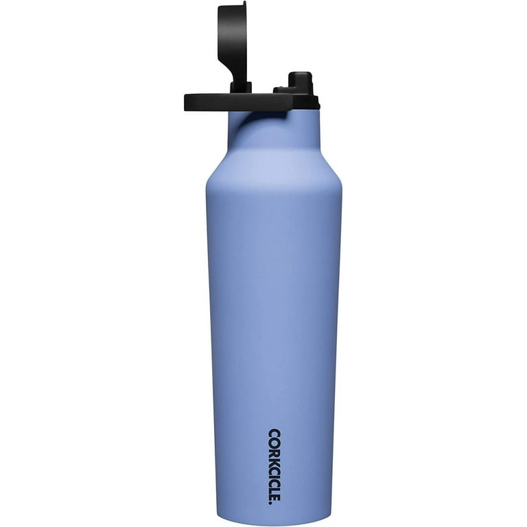 Corkcicle 20 oz Sport Canteen, Stainless Steel, Triple Insulated,  Spill-Proof, Water Bottle, Periwinkle, Quick Sip Lid