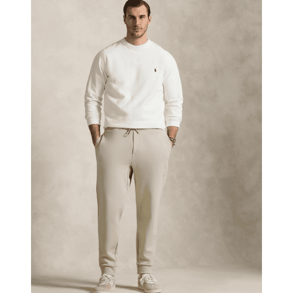 Polo Ralph Lauren Men's Big & Tall Leather-Pony Double-Knit Jogger Pants, XLT