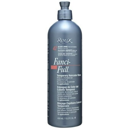 Roux Fanci-Full Temporary Color Rinse 42 Silver Lining, 15.2 (Best Color Rinse For Gray Hair)