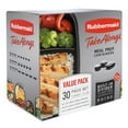 thumbnail image 2 of Rubbermaid TakeAlongs Food Storage Containers with Divided Base, 30 Piece Set, 2 of 3