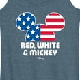 thumbnail image 3 of Disney - Americana - Red White And Mickey - Women's Racerback Tank Top, 3 of 5
