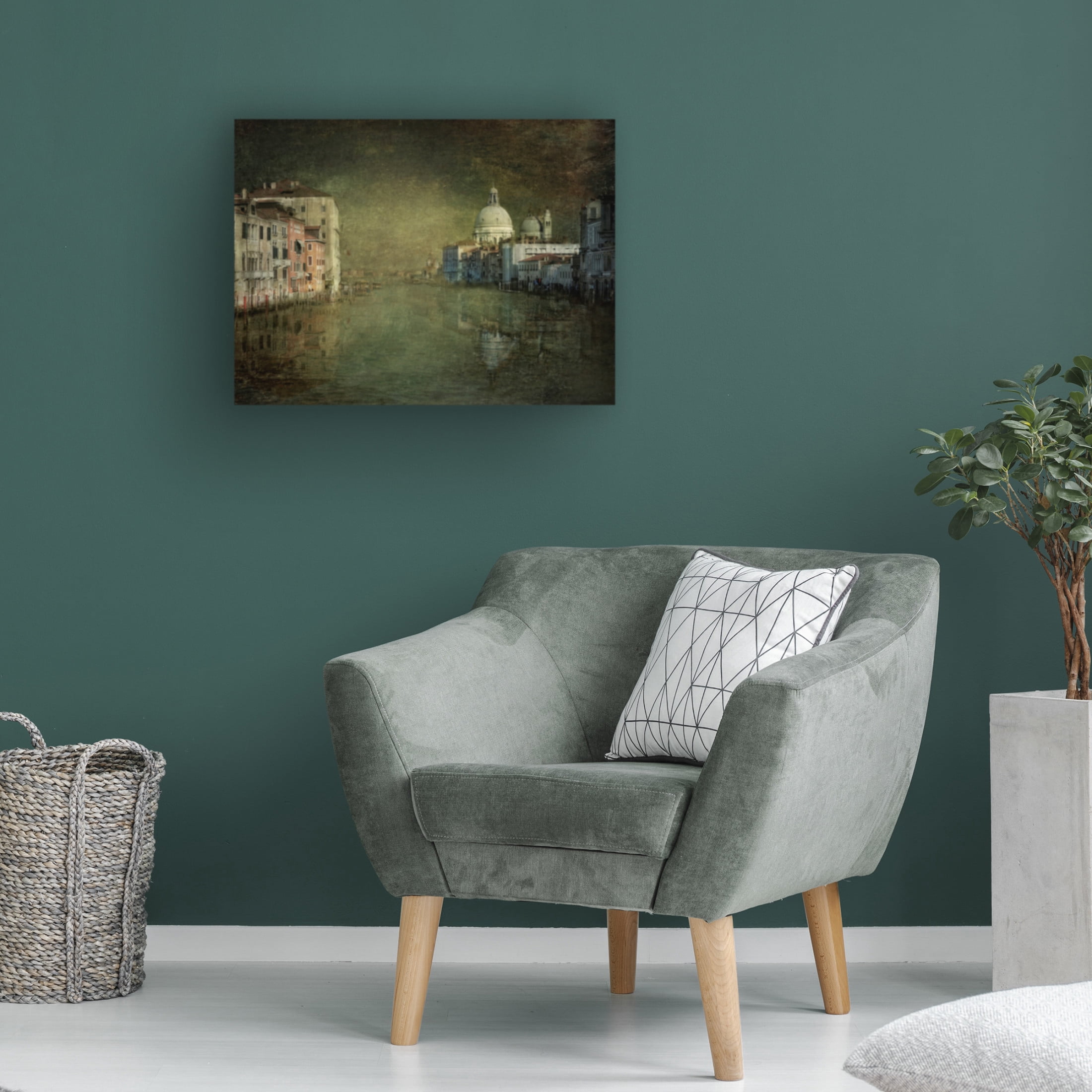 Canvas Wall Art - Joan Blease 'Grand Canal Impression' Wall Art for Living Room, Bedroom, or Office D?cor by Trademark Fine Art - 19 x 14 Inches