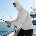 thumbnail image 4 of Riecok Long Sleeve Shirts for Men UPF50+ Sun Protection Pullover Breathable Quick Dry Tops with Thumbholes Hiking Clothes Gray M, 4 of 8