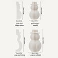thumbnail image 5 of CIYISON Festival Paper Snowman Ornament With Easy Assembly Snowman Homes Accent For Indoor Outdoors Holiday Decorations, 5 of 16