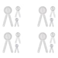 thumbnail image 1 of 12-Piece Goniometer 6/8/12 Inch Occupational Protractor Tool Measuring Angle Ruler Universal, 1 of 6
