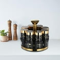 thumbnail image 4 of Rotating Glass Spice Rack Kitchen Seasoning Bottle Set with Storage Box, 4 of 5