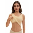 thumbnail image 4 of Unique Bargains Women's Wide Strap Camisoles with Built-In Padded Bras XL Beige, 4 of 6