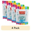 (4 pack) Hilco Blue Raspberry Sugar Sanded Gummy Bears, 7 oz, Regular Size