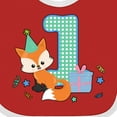 thumbnail image 4 of Inktastic Im 1 Years Old with Fox Boys or Girls Baby Bib, 4 of 4