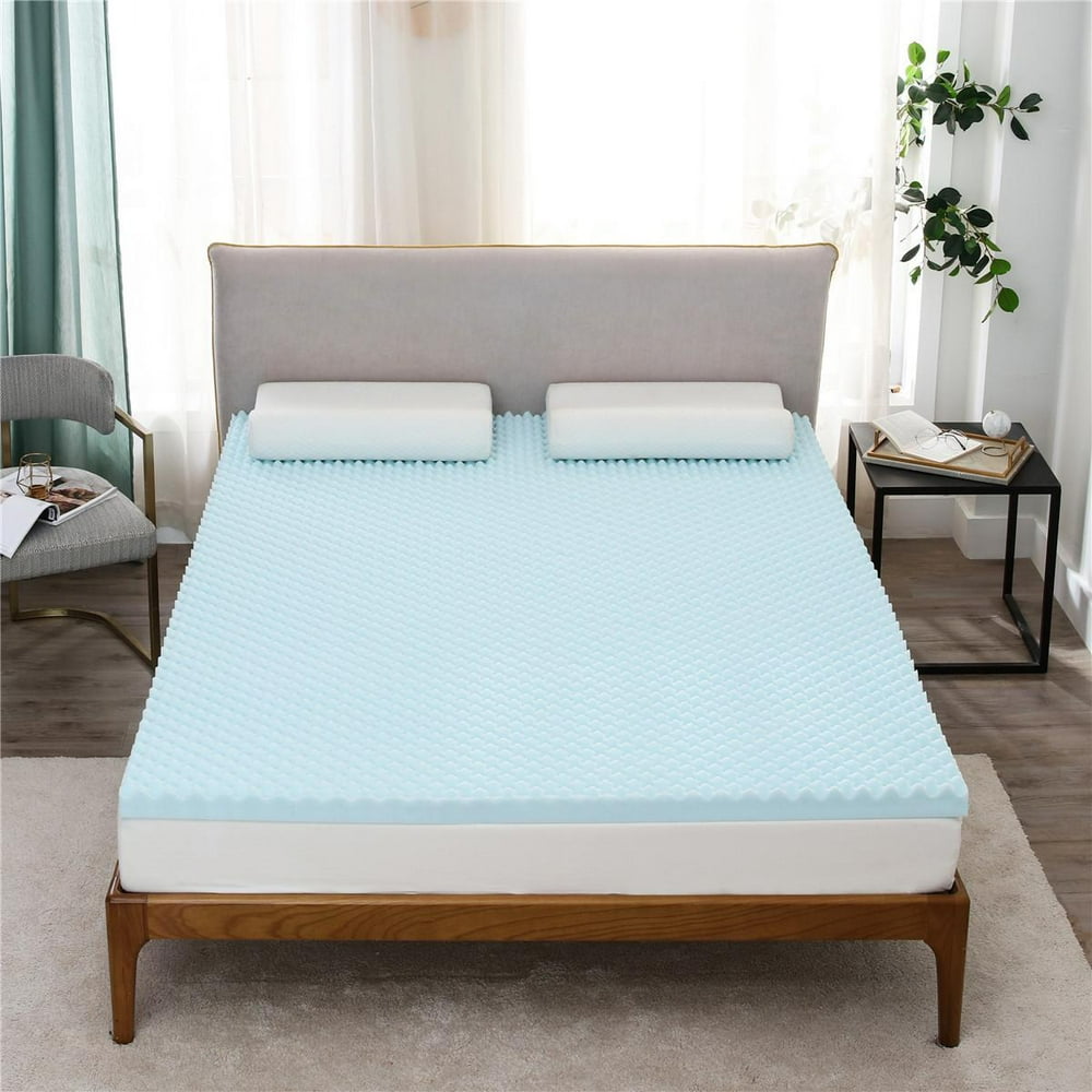 Gel Memory Foam Mattress for a Cool Sleep & Pressure Relief, Egg crate