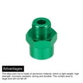 thumbnail image 4 of Uxcell Wheel Hex Hub Adapter with M4 Threaded Axle,12mm to 17mm for 1/10 RC Car Upgrade 1/8 Tires (Green), 4 of 6