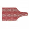 thumbnail image 1 of Aztec Cutting Board, Monochrome Square and Triangle Formations Graphical Primitive Artwork, Decorative Tempered Glass Cutting and Serving Board, in 3 Sizes, by Ambesonne, 1 of 2