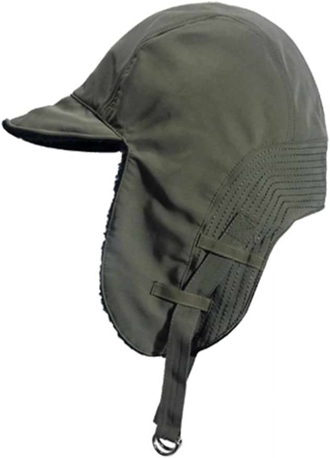Zhengup Waterproof Trapper Hat with Brim Men Women Ushanka Hats Fleece Winter Warm Trooper Ski Hat Visor Ear Flap Hat