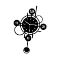 thumbnail image 1 of Reloj de pared con péndulo, decoración para el hogar, regalo, acrílico, resistente, reloj colgante. Negro 40cm, 1 of 9