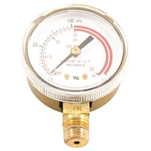 Forney Industries Inc 87730 Gauge 2In Acetylene Low Pressure 0-30 Psi