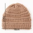 thumbnail image 6 of Pnellth Baby Hat Solid Color Breathable Soft Comfortable Cute Warm-keeping Casual Boys Girls Autumn Warm Outdoor Knitting Hat Photography Prop, 6 of 8