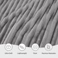 thumbnail image 3 of U by Bedsure Frost Gray Fleece Queen Blanket for Couch - Super Soft Cozy Blankets for Women, Girls, 90x90 inches, 3 of 6