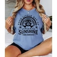 thumbnail image 3 of Your Little Ray of Sarcastic Sunshine Has Arrived Shirt for Women Funny Raccoon Graphic Tee Blue Jean Shirt Adult Large, 3 of 4