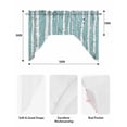 thumbnail image 6 of Aqua Tree Trunk Kitchen Swag Valances for Windows, Farmhouse Forest Snow Watercolor Swag Valances Curtains for Living Room, Rod Pocket Window Treatments for Bathroom, Bedroom, Cafe, 56"x36", 6 of 6