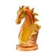 thumbnail image 2 of Estatuilla de caballo con soporte para botellas, estante de exhibición de estatua de cabeza de caballo de para gabinete de encimera de Dorado Soledad Titular de la cabeza de caballo, 2 of 7