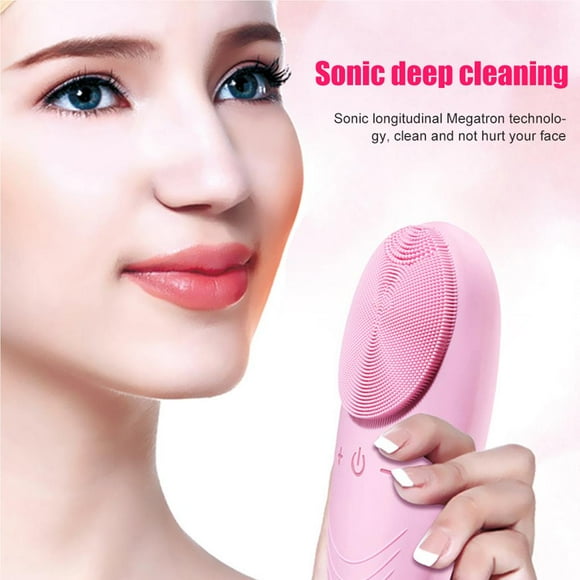 stanreset Facial Brush Silicone Electric Face Brush Waterproof for Sonic Deep Skin Care Device Blue