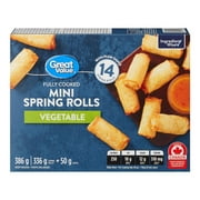 Great Value Frozen Vegetable Mini Spring Rolls with Plum Sauce Appetizers
