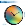thumbnail image 3 of Indoor 12' Voice-Activated Luminous Decoration Wall Clock With LED Night Light Color Gradient Blur, 3 of 8