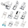 thumbnail image 4 of Shisuyan 1Set 11Pcs Multifunctional Sewing Machine Foot Knitting Foot Sewing Machine Accessories for Home (Silver), 4 of 8