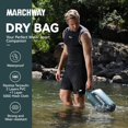thumbnail image 2 of Mochila flotante impermeable Dry Bag MARCHWAY de 10 litros, color verde negruzco, 2 of 8