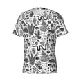 thumbnail image 5 of Vsdgher Fall Forest Print Men's Dry Fit Mesh Athletic Shirts Moisture Wicking Tennis T-Shirt Tops, 5 of 9