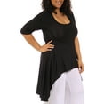 Women's Plus Size Extra Long Tunic Top