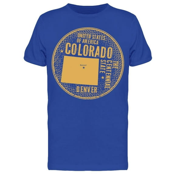 Grunge Colorado T-Shirt Men -Image by Shutterstock, Male 3X-Large