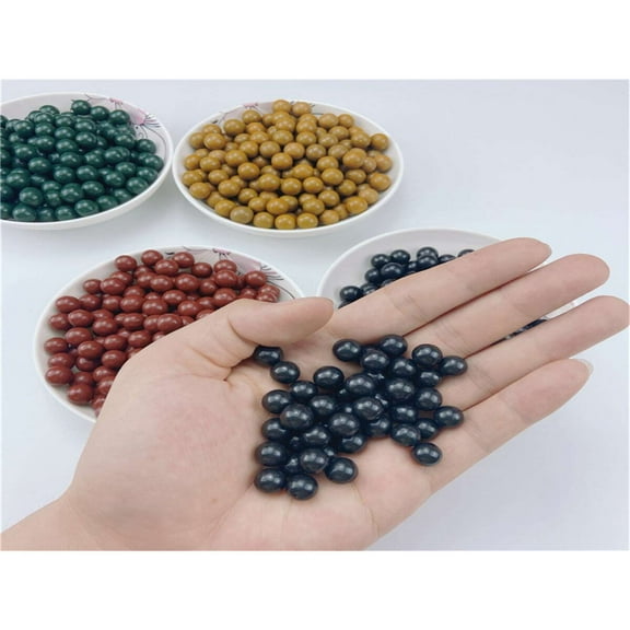 QUTETN Approximately 100pcs 9-10mm Black Practice Slingshot Mud Balls   And Healthful  Will Break On Impact  Designed For Outdoor Hunting And Slingshots