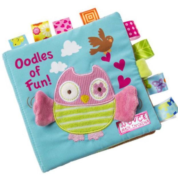 Baby Toy Soft Cloth Book Owl Horse Sunflower Infant Boy Girl Educational Books Q 