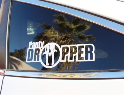 Panty Dropper Car Truck SUV Windshield Visor Die Cut Vinyl Decal Sticker