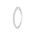 thumbnail image 5 of Round Cut Lab Grown Diamond Accent Solitaire Stackable Engagement Ring In 10K White Gold With IGI Certificate(0.07 Cttw,SI1-SI2 Clarity,G-H Color)-9.5, 5 of 8
