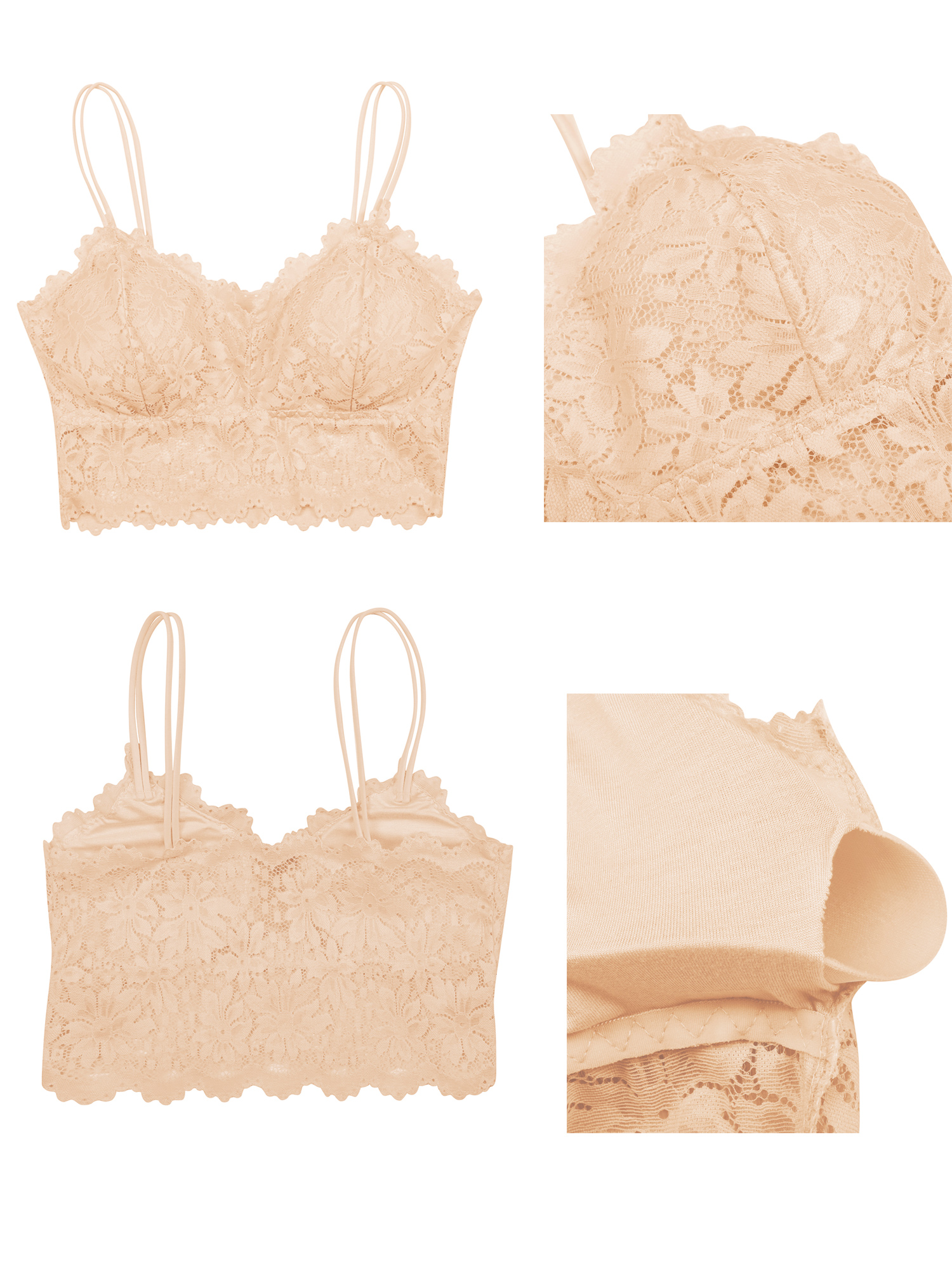 zara lace bandeau top
