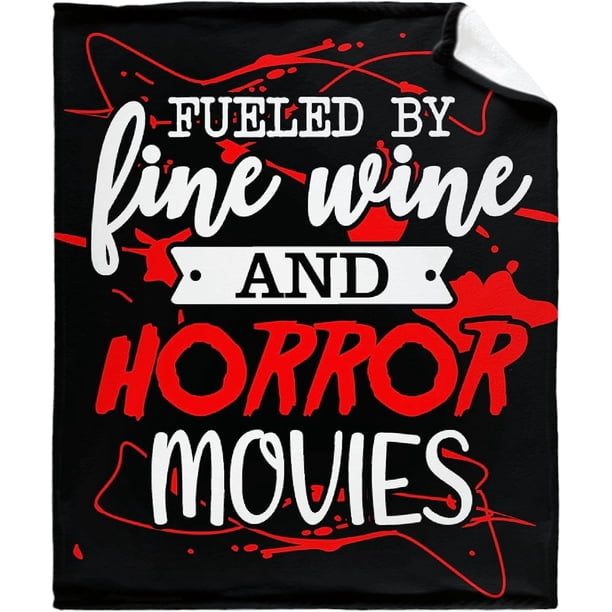 LHSHID Horror Movie Watching Blanket Blanket Gifts Fleece Picnic for Men Kids Summer Soft Throw Fuzzy Blankets for Couch House Travel 50x60in