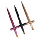 thumbnail image 2 of 3 pinceles de labios de doble punta, correctores, delineadores de labios retráctiles y pinceles de maquillaje (dorado, morado y negro), 2 of 5