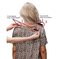 thumbnail image 3 of Pinspark Hospital Gowns Open Back for Women Bedridden Nightgowns Back Opening Short Sleeve Post Surgery Tear Away Adaptive Dresses, 3 of 6