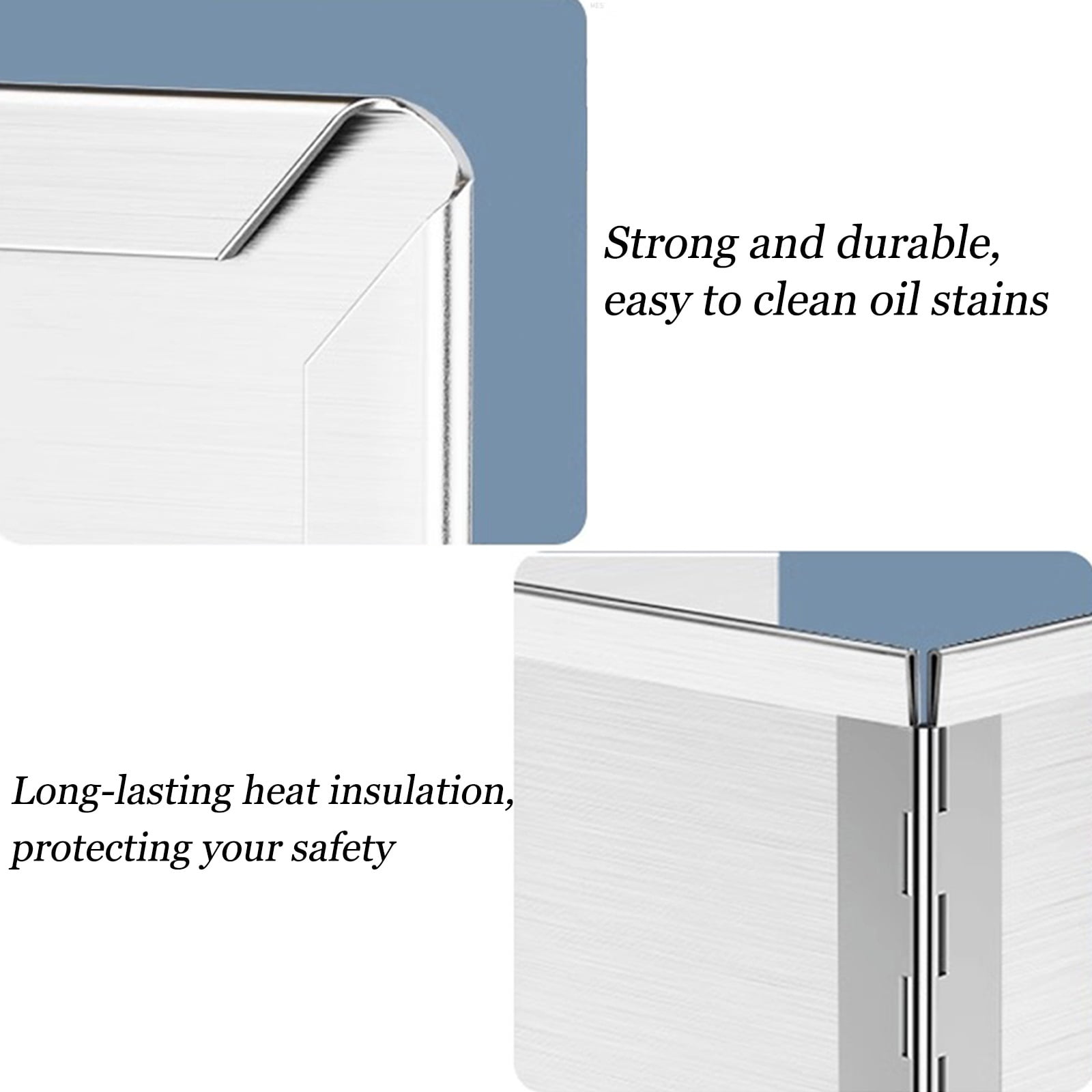 3/4-sided splash guard, foldable grease splash guard, stove splash guard, stainless steel kitchen splash plate, grease splash guard, for kitchen stove, prevent grease on walls