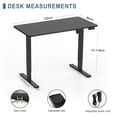 thumbnail image 2 of TOYTEXX Electric Standing Desk, 120x60 cm Adjustable Steel Desk, Ultra-Quiet Motor-White All Age, 2 of 5
