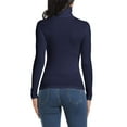 thumbnail image 3 of ANYFIT WEAR Long Sleeve Mock Turtleneck Shirt Stretch Slim Fitted Layer Basic Tee Tops, 3 of 6