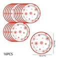 thumbnail image 3 of Winter Party Paper Plates Set - Vibrant Seasonal Tableware for Christmas/Birthdays (16pc Durable 22.5cm Dessert & Main Course Plates), 3 of 6