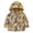 Multicolor, variant on Toddler Baby Girls Waterproof Jacket Floral Printed Hooded Raincoat Windproof Warm Outwear Button Hoodies Outwear
