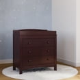 thumbnail image 4 of Graco Noah 3 Drawer Infant Diaper Changing Table Dresser, Espresso, 4 of 9