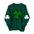 thumbnail image 1 of FAIWAD Chandails en Molleton pour Femmes de la Saint-Patrick Manches Longues Col Rond Épaule Tombante Pull Ample, 1 of 4