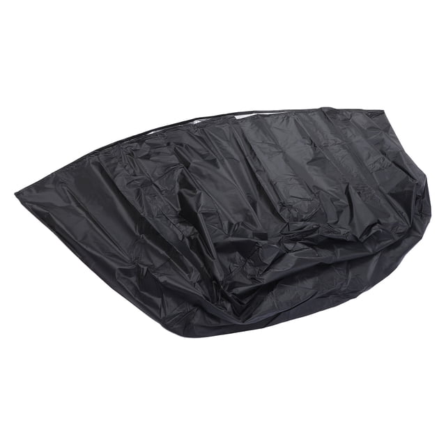 Housse de Mobilier d'Extérieur en Tissu Oxford 210D Résistant aux UV Noir, Housse de Table de Patio Résistante à la Poussière et à l'Eau, avec Sangles Réglables et Boucles Coupe-Vent